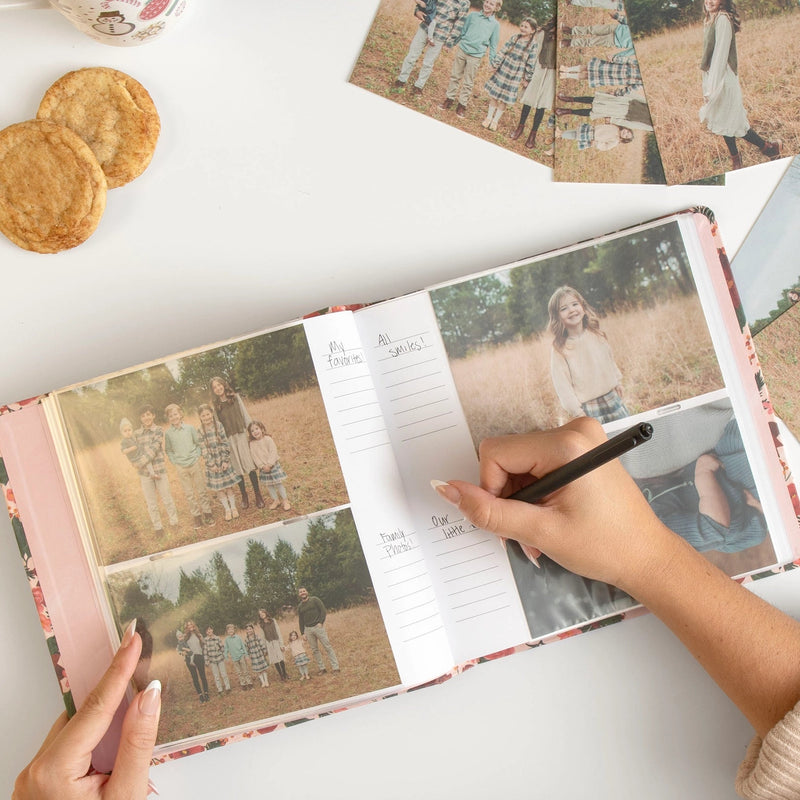 Poinsettias Heirloom Christmas Photo Album - Needle and Grain