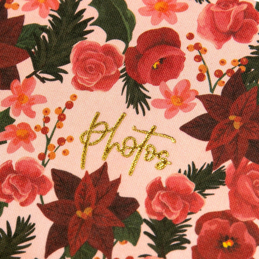 Poinsettias Heirloom Christmas Photo Album - Needle and Grain