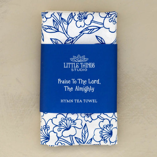 Praise to the Lord Hymn Tea Towel - Needle and Grain