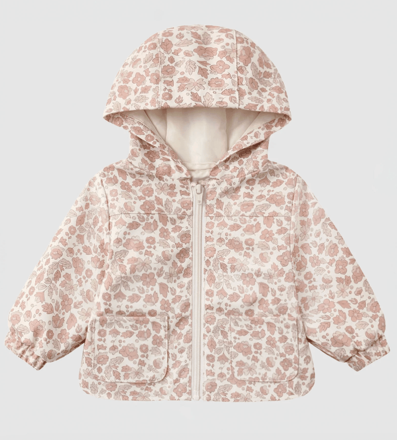 Rain Coat in Pink Blossom (2-3yrs) - Needle and Grain
