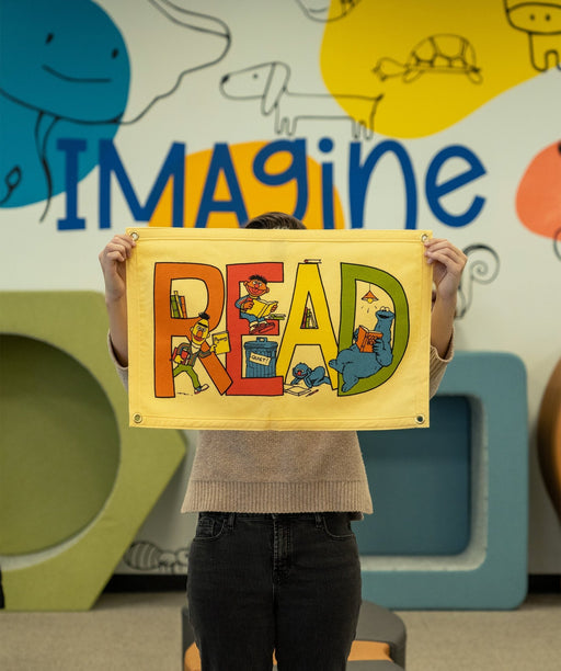 READ Camp Flag • Sesame Street x Oxford Pennant - Needle and Grain