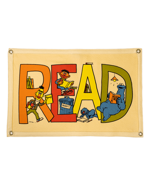 READ Camp Flag • Sesame Street x Oxford Pennant - Needle and Grain