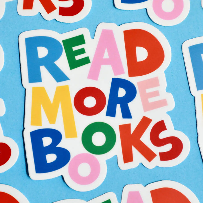 Read More Books Large Font Vinyl Sticker