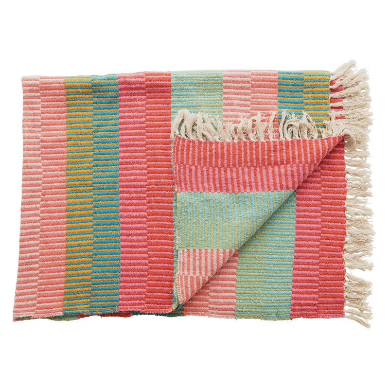 Recycled Cotton - Blend Throw Blanket - Needle and Grain