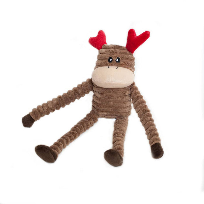 Small Reindeer Crinkle Dog Toy