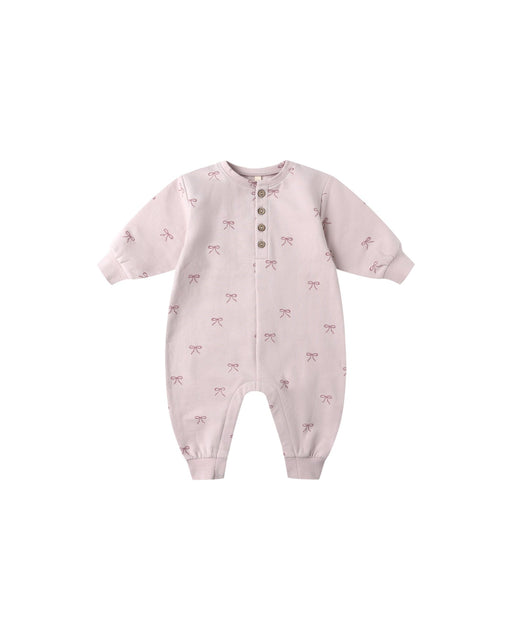 Relaxed Fleece Jumpsuit in Bows - Needle and Grain