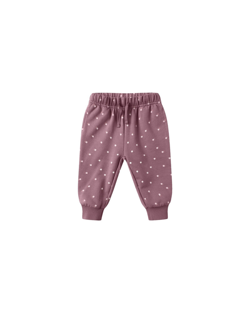 Relaxed Fleece Sweatpants in Polka Dot - Needle and Grain