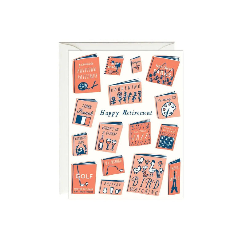 Retirement Books Card - Needle and Grain