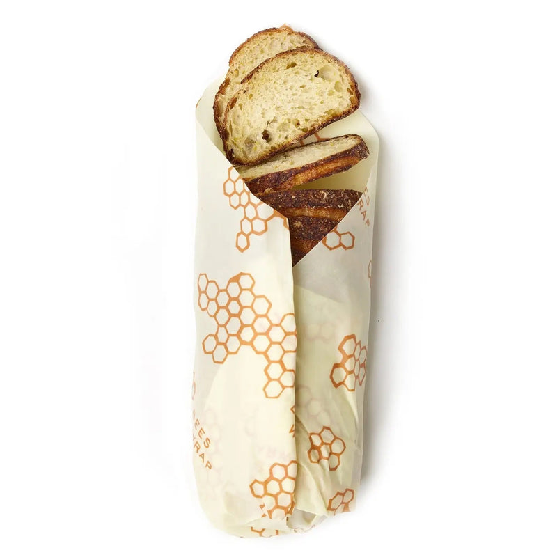 Reusable Beeswax Bread Wrap - Honeycomb - Needle and Grain