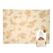 Reusable Beeswax Bread Wrap - Honeycomb - Needle and Grain