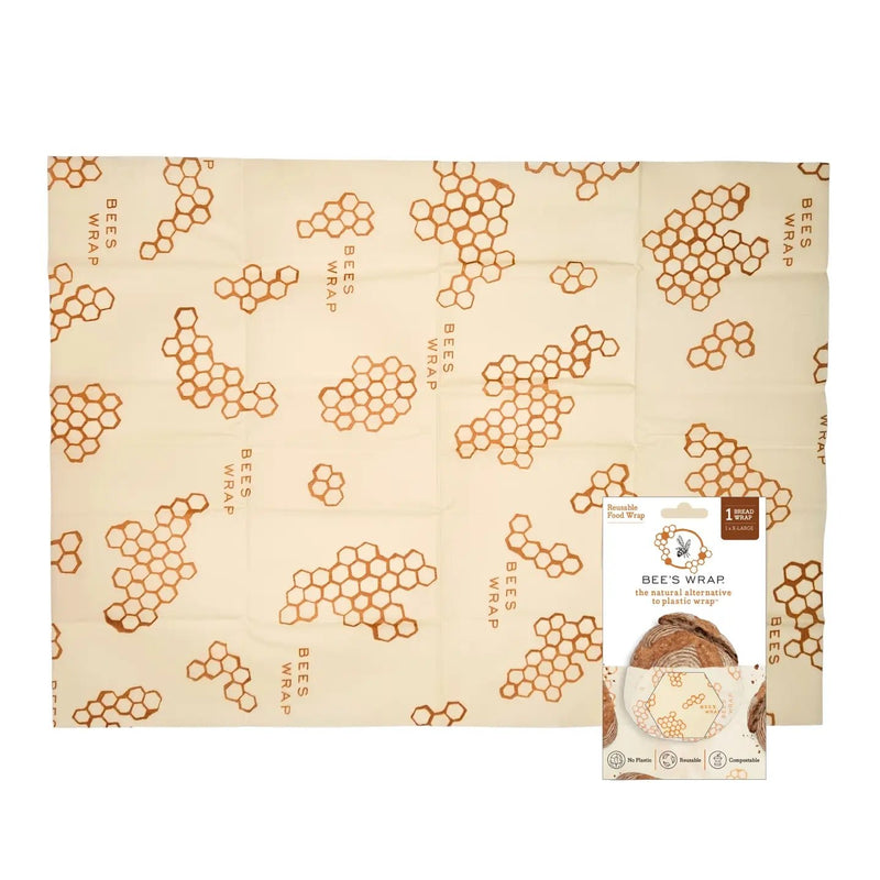 Reusable Beeswax Bread Wrap - Honeycomb - Needle and Grain