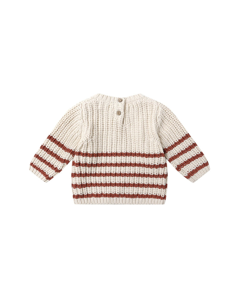 Rex Sweater in Cranberry - Needle and Grain
