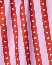 Ribbon Hearts Tea Towel - Needle and Grain
