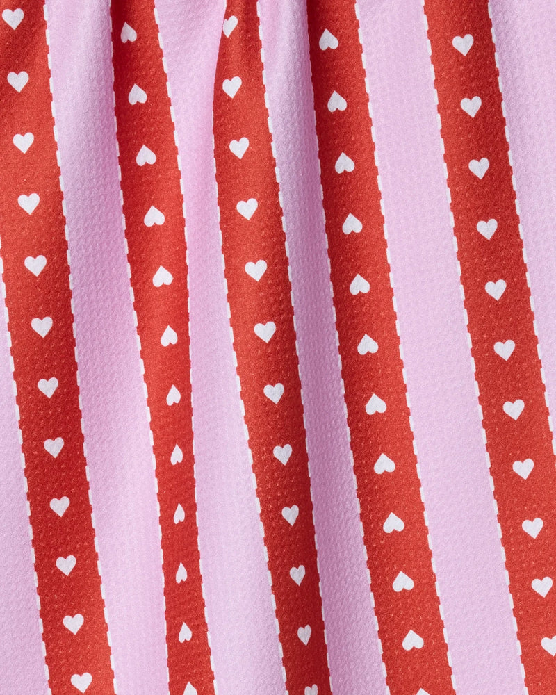 Ribbon Hearts Tea Towel - Needle and Grain