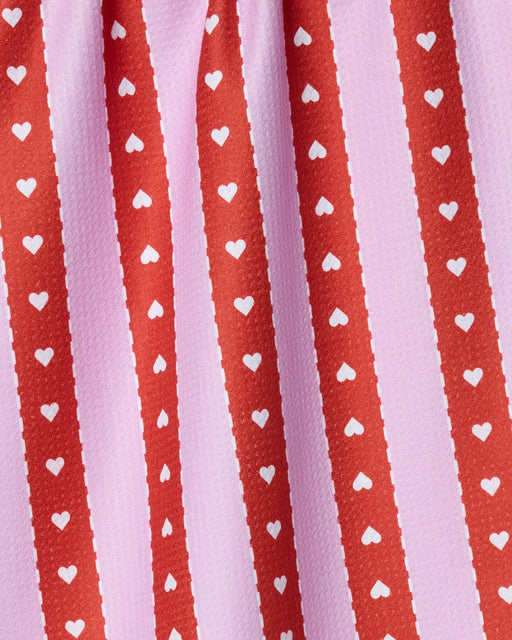 Ribbon Hearts Tea Towel - Needle and Grain