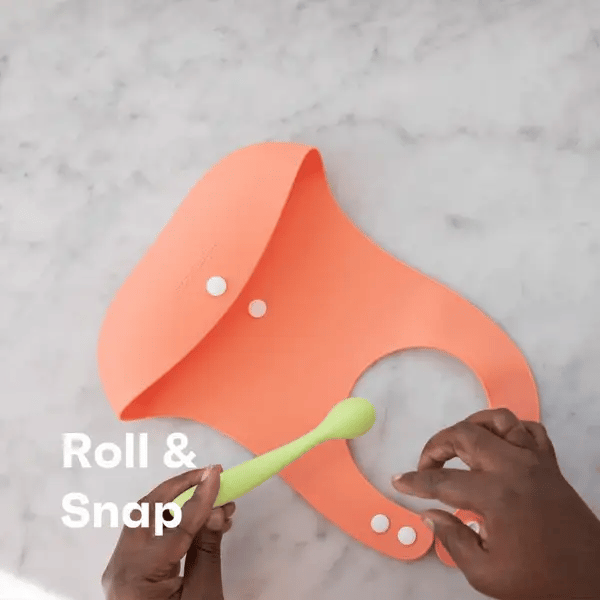 Roll & Snap Bib - Needle and Grain