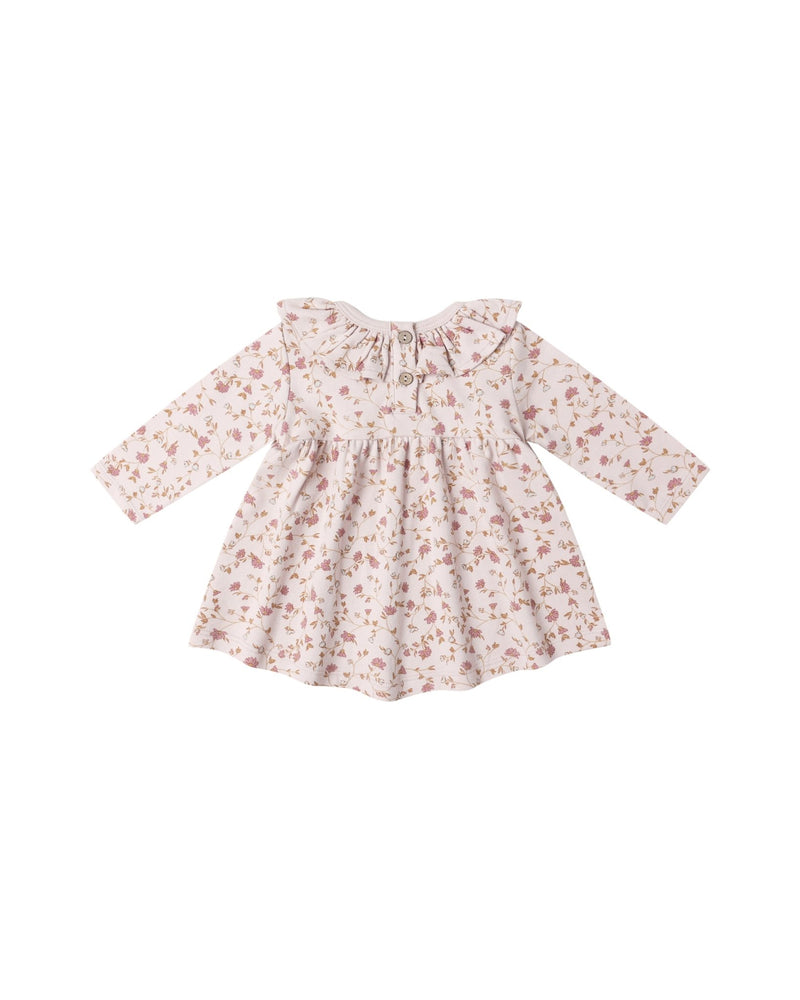 Ruffle Collar Jersey Dress in Garden - Needle and Grain