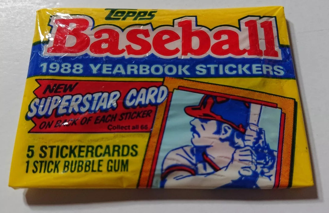 1988 Baseball Yearbook Stickers