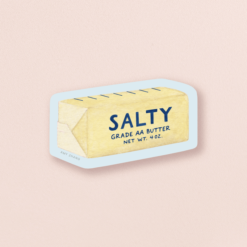 Salty Butter Stick Vinyl Sticker - Needle and Grain