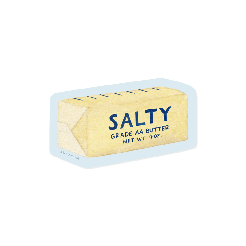 Salty Butter Stick Vinyl Sticker - Needle and Grain