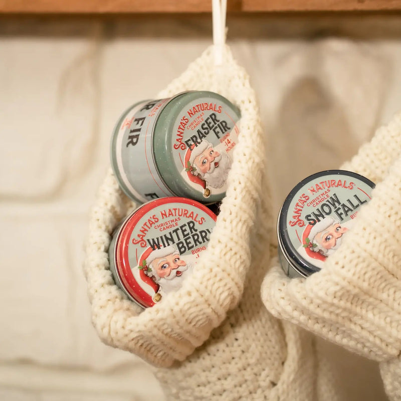 Santa's Naturals Christmas Candle Trio Set - Needle and Grain