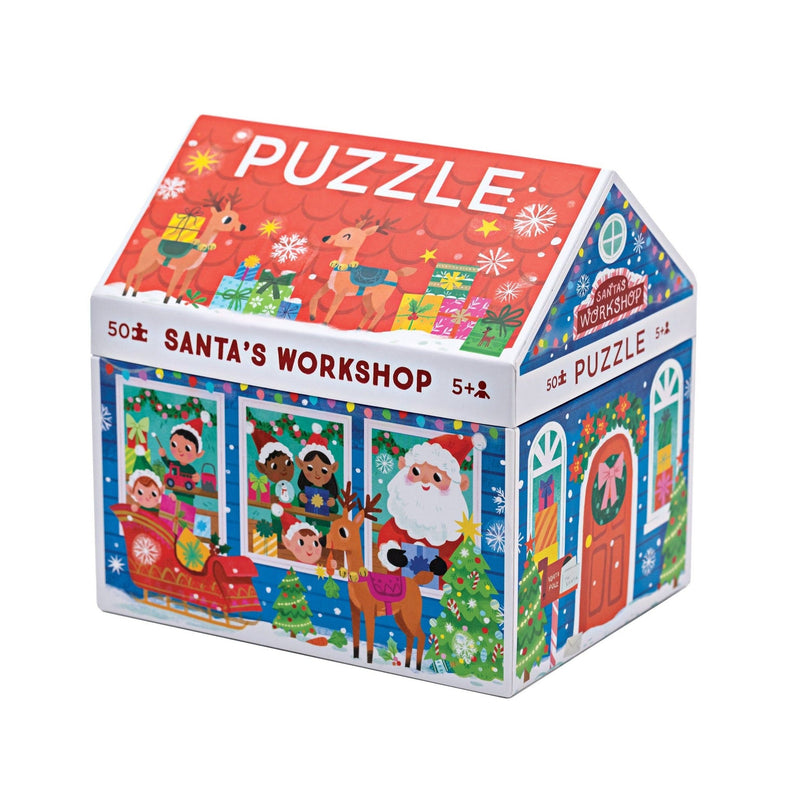 Santa's Workshop 50 - Piece Holiday Puzzle - Needle and Grain