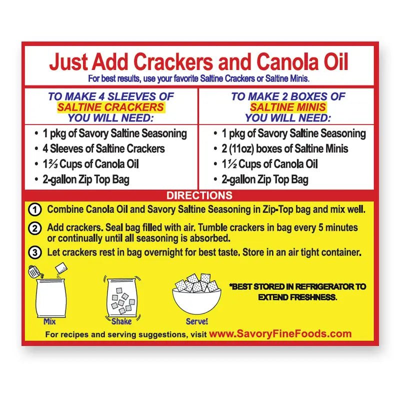 Savory Gourmet Party Cracker Seasoning - Needle and Grain