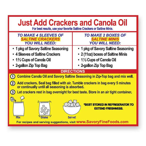 Savory Gourmet Party Cracker Seasoning - Needle and Grain