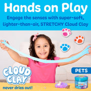 Sensory Mini Play Kit Jar with Cloud Clay: Pets Theme - Needle and Grain
