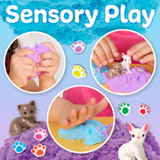 Sensory Mini Play Kit Jar with Cloud Clay: Pets Theme - Needle and Grain