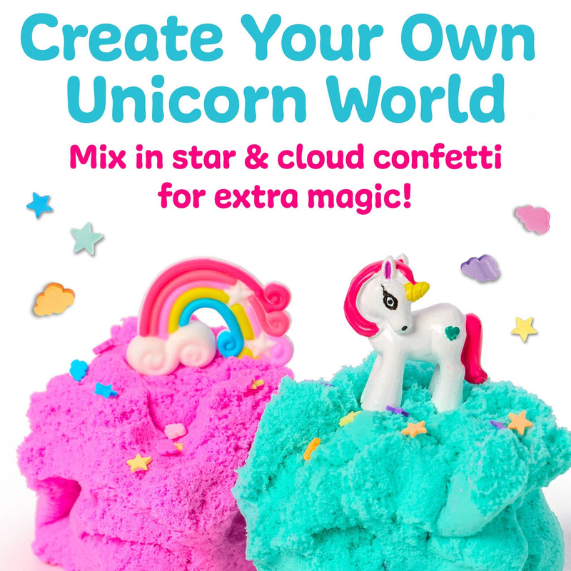 Sensory Mini Play Kit Jar with Cloud Clay: Unicorn Theme - Needle and Grain