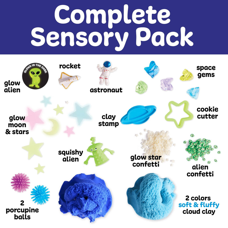 Sensory Pack Outer Space On the Go Play Set for Kids - Needle and Grain