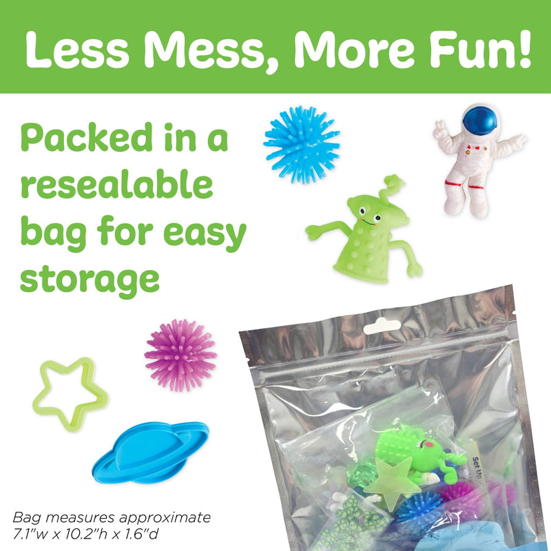 Sensory Pack Outer Space On the Go Play Set for Kids - Needle and Grain