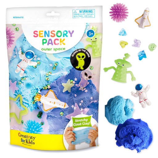 Sensory Pack Outer Space On the Go Play Set for Kids - Needle and Grain