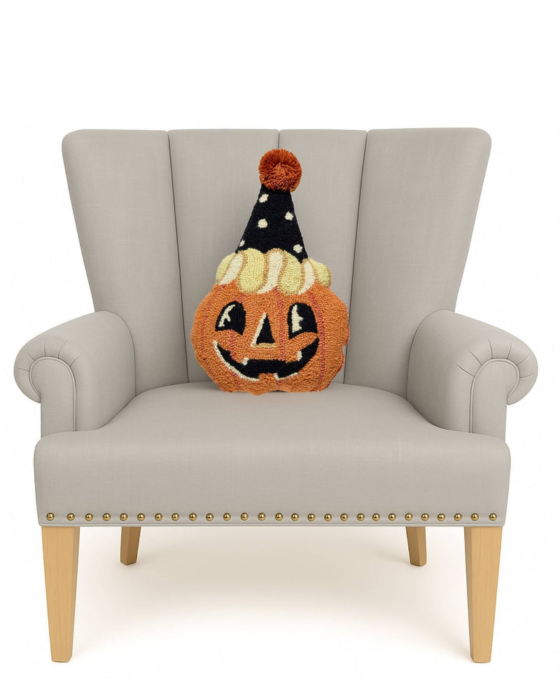 Shaped Retro Pumpkin Hook Pillow - Needle and Grain