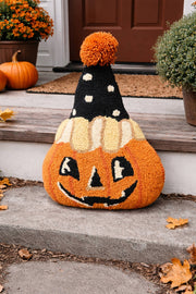 Shaped Retro Pumpkin Hook Pillow - Needle and Grain