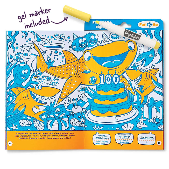 Neon Shark Hidden Picture Puzzles