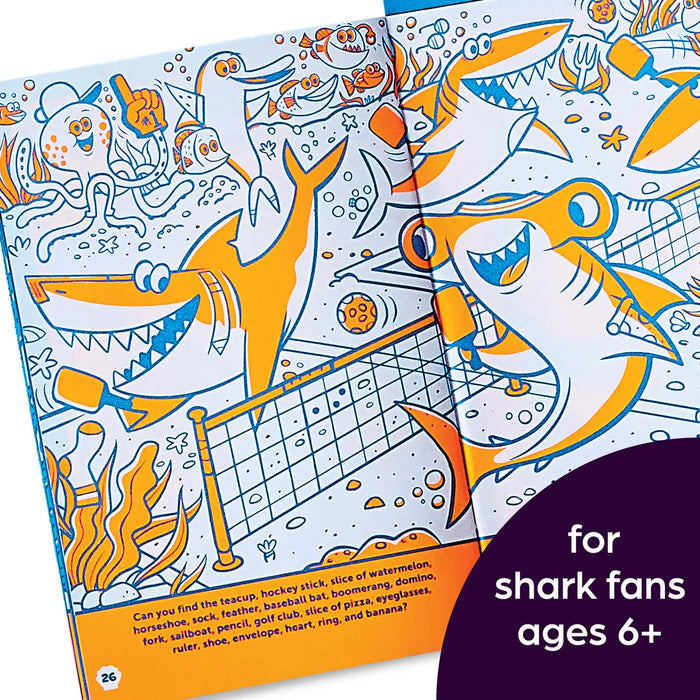 Neon Shark Hidden Picture Puzzles