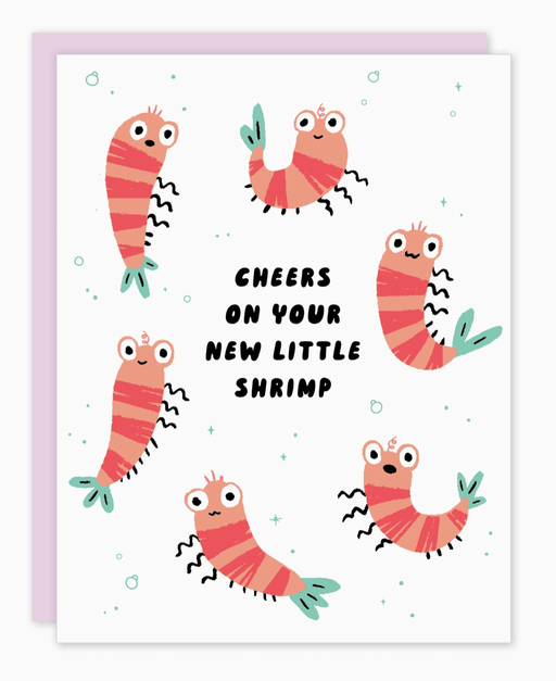 Shrimp Baby Card - Needle and Grain