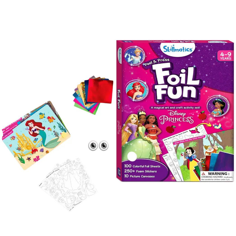 Skillmatics - Foil Fun - Disney Princesses Art For Kids - Needle and Grain
