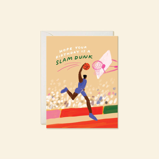 Slam Dunk – Basketball Sports Birthday Card - Needle and Grain