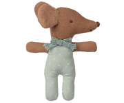 Sleepy Wakey Baby Mouse in Matchbox in Blue - Needle and Grain