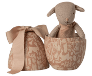 Small Easter Egg with Micro Lamb in Powder - Needle and Grain