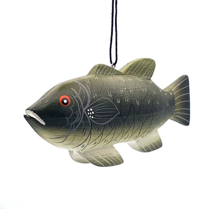 Smallmouth Bass Balsa Ornament - Needle and Grain