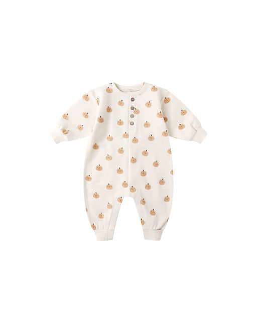 Smiley Pumpkins Relaxed Fleece Jumpsuit - Needle and Grain