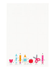 Smiley School Supplies Notepad - Needle and Grain