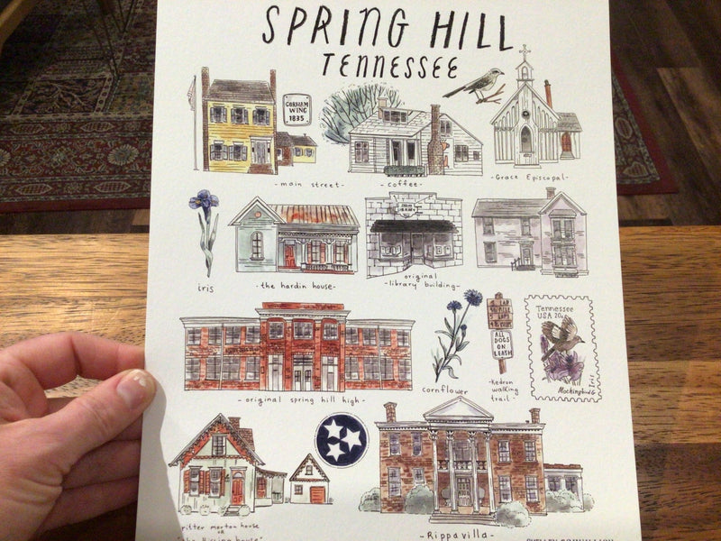 Spring Hill, Tennesse Art Print - Needle and Grain