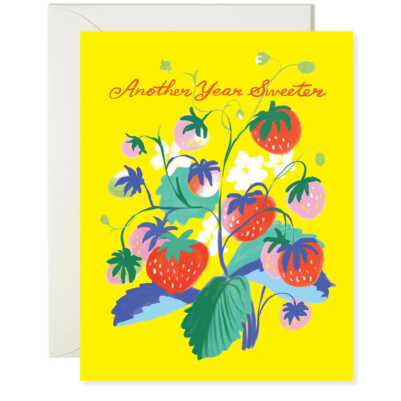 Strawberry Birthday Card - Needle and Grain