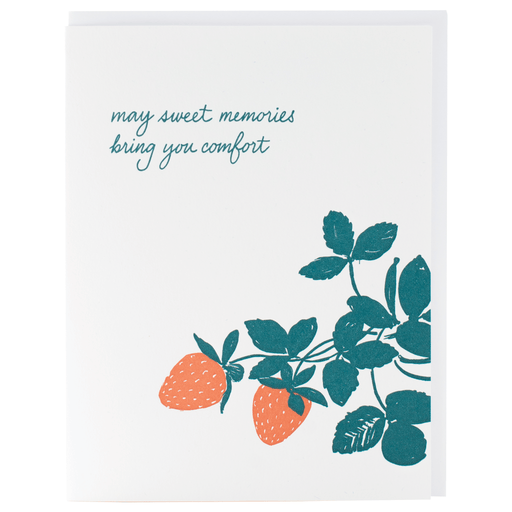 Strawberry Plant Sympathy Card - Needle and Grain