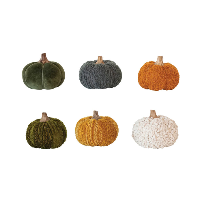 Cotton Blend Bouclé | Velvet Pumpkin w/ Wood Stem